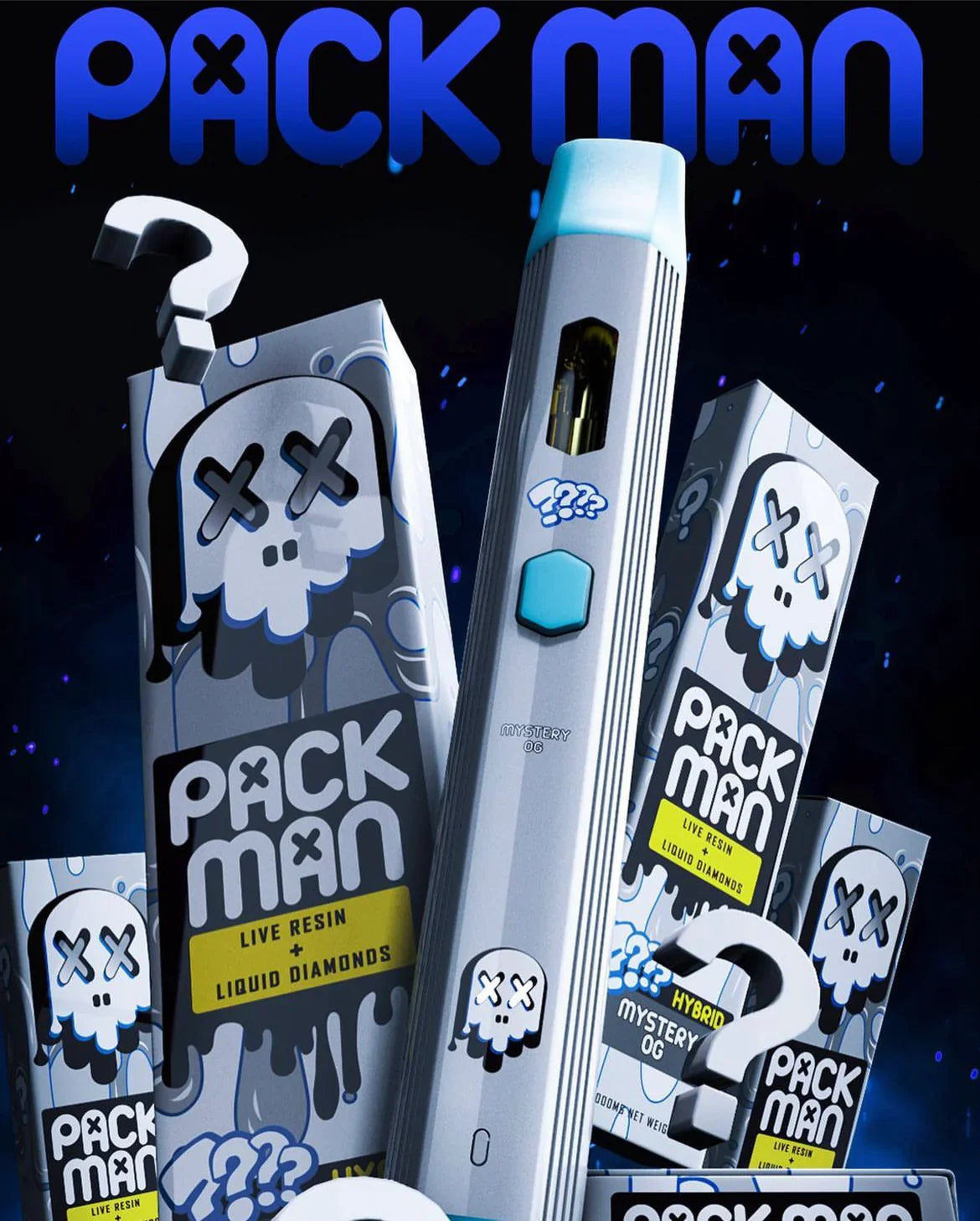 Pack Man - Diamond Liquid Live Resin Device - 2g Disposable