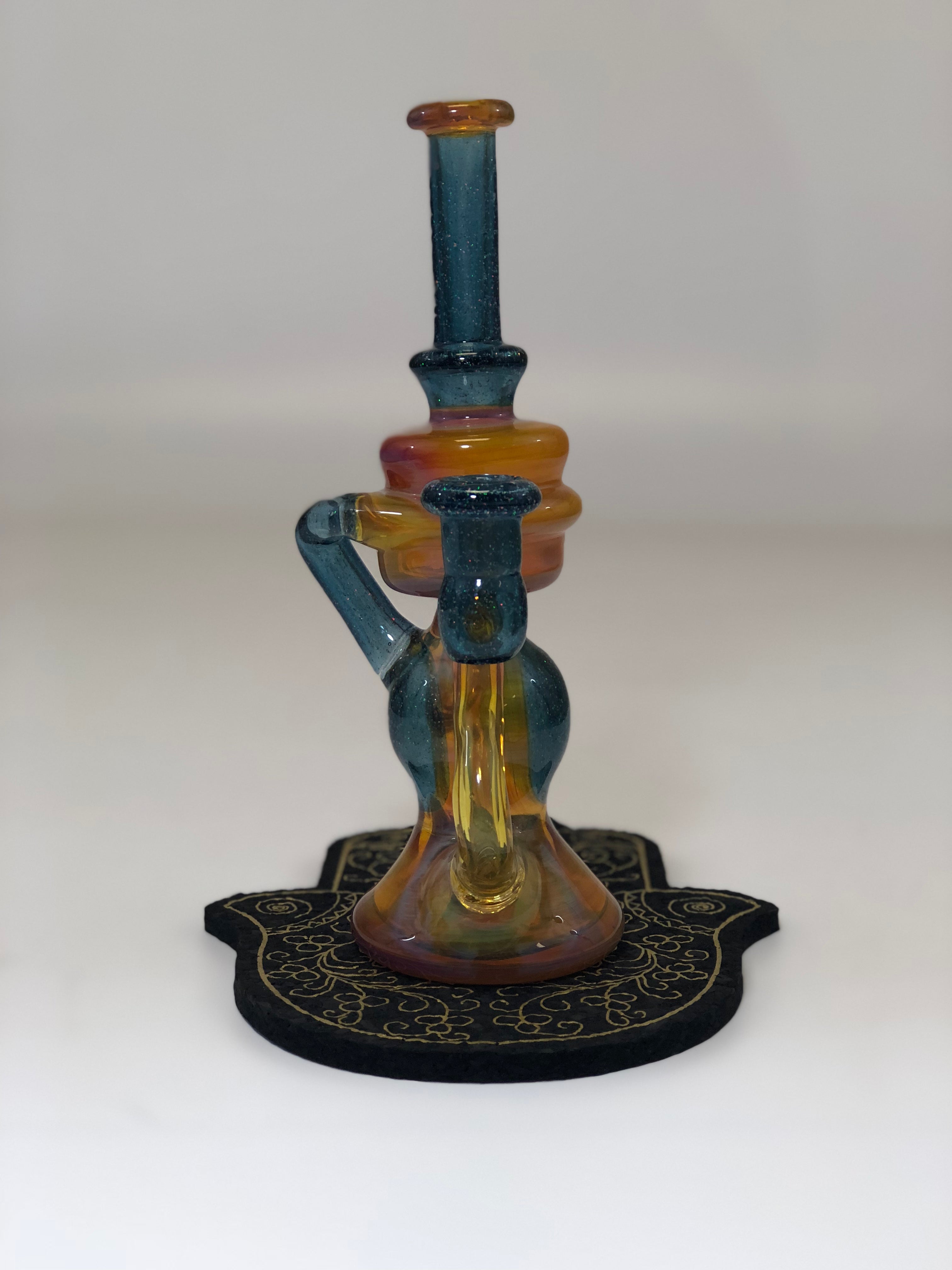 NS Yellow and Crushed Opal over Blue stardust by Joe Itza