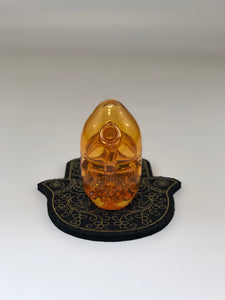 Terps Palm Egg by Dawnk Glass