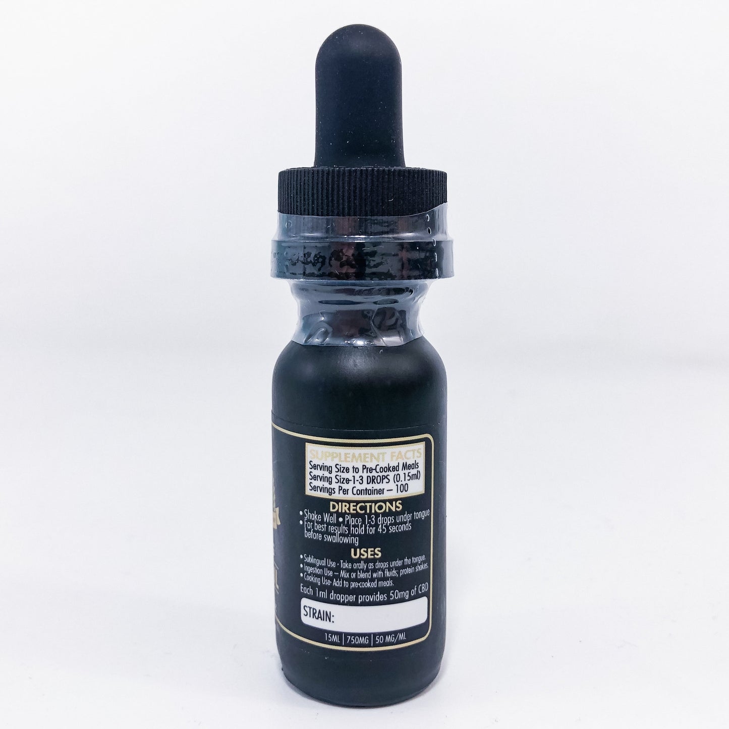 CBD Tincture - 750MG - SINGLE UNIT