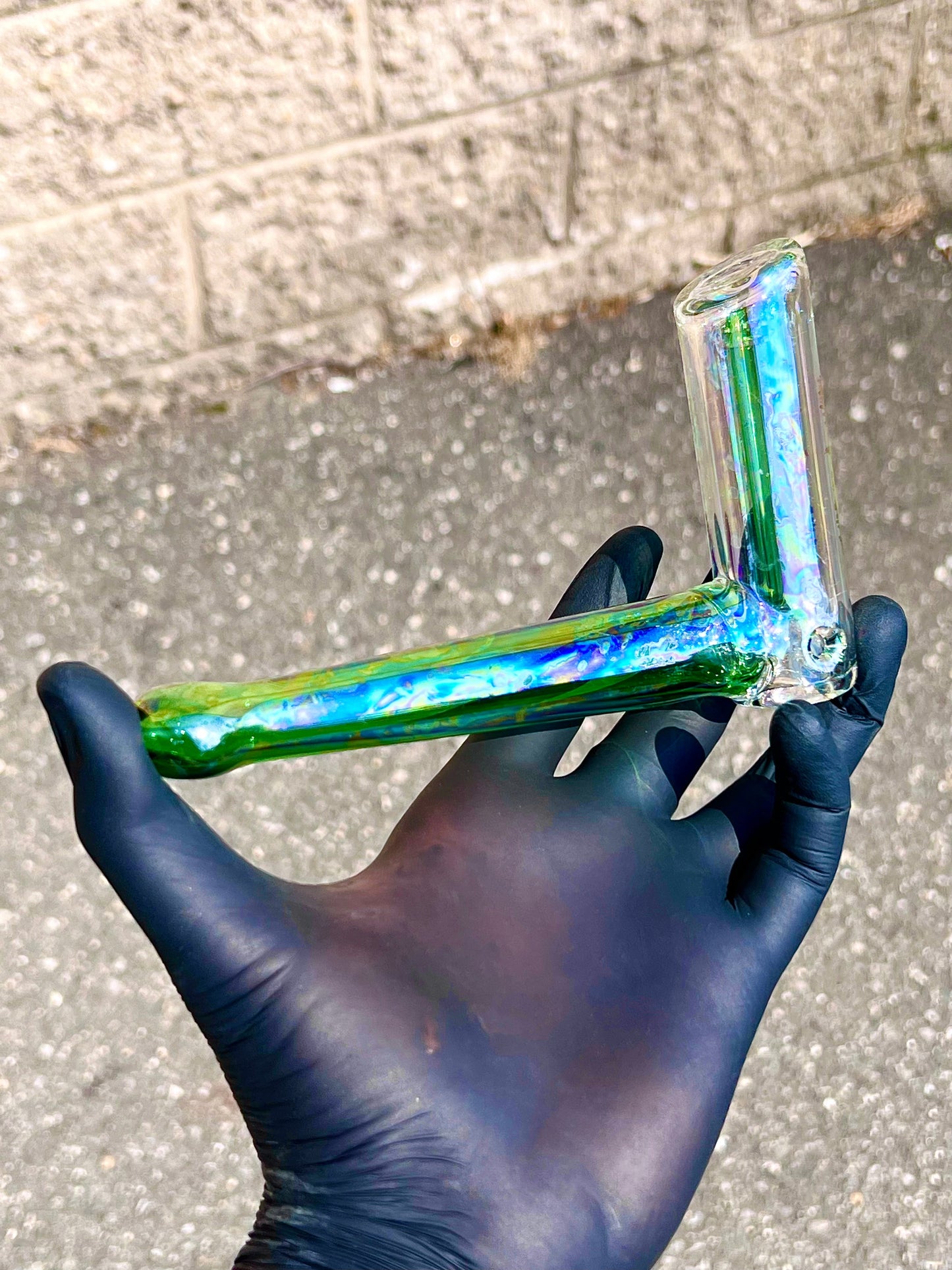 Bubham 1 - Hammer Bubbler by New Amsterdam Glass