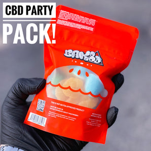 BAK8D IN NY 1000MG Party Pack CBD Gummies - Assorted Mix of 5 Candy Types